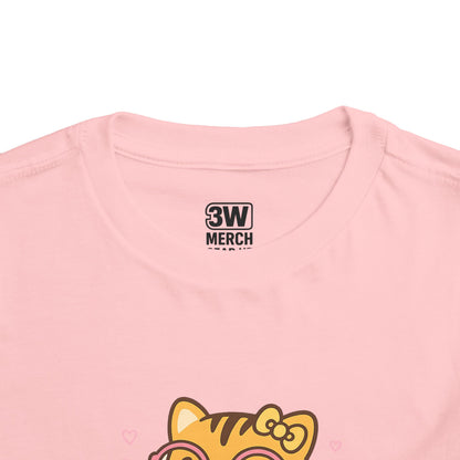 Cute Tiger Pride Toddler Tee, Kids' Short Sleeve Shirt, Animal Lover Gift, Back to School, Birthday Celebration