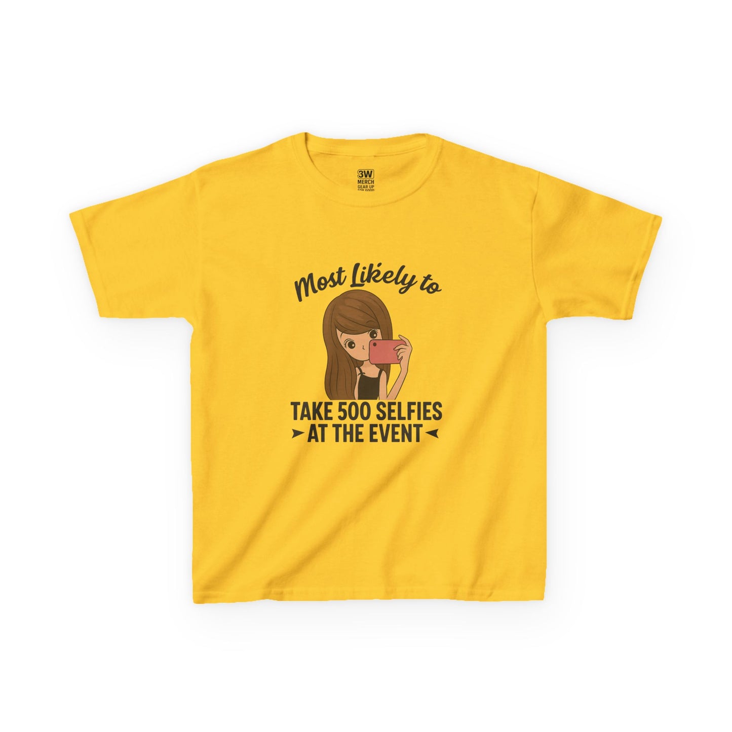 Kids Tee - Selfie Motivational Trendy Fun Design for Kids