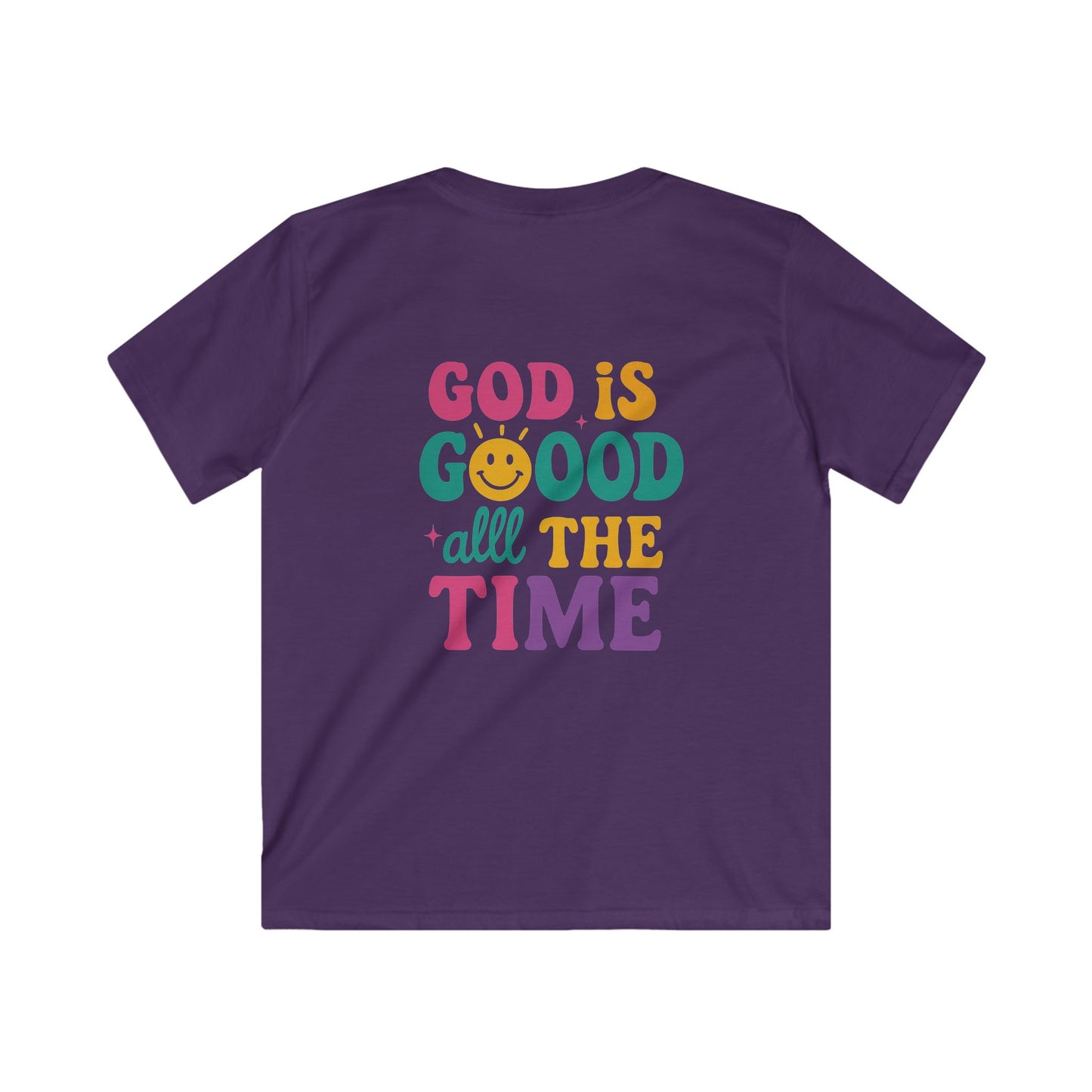 God Is Good All The Time Retro Graphic Tee | Christian Faith Shirt | Inspirational Quote T-Shirt