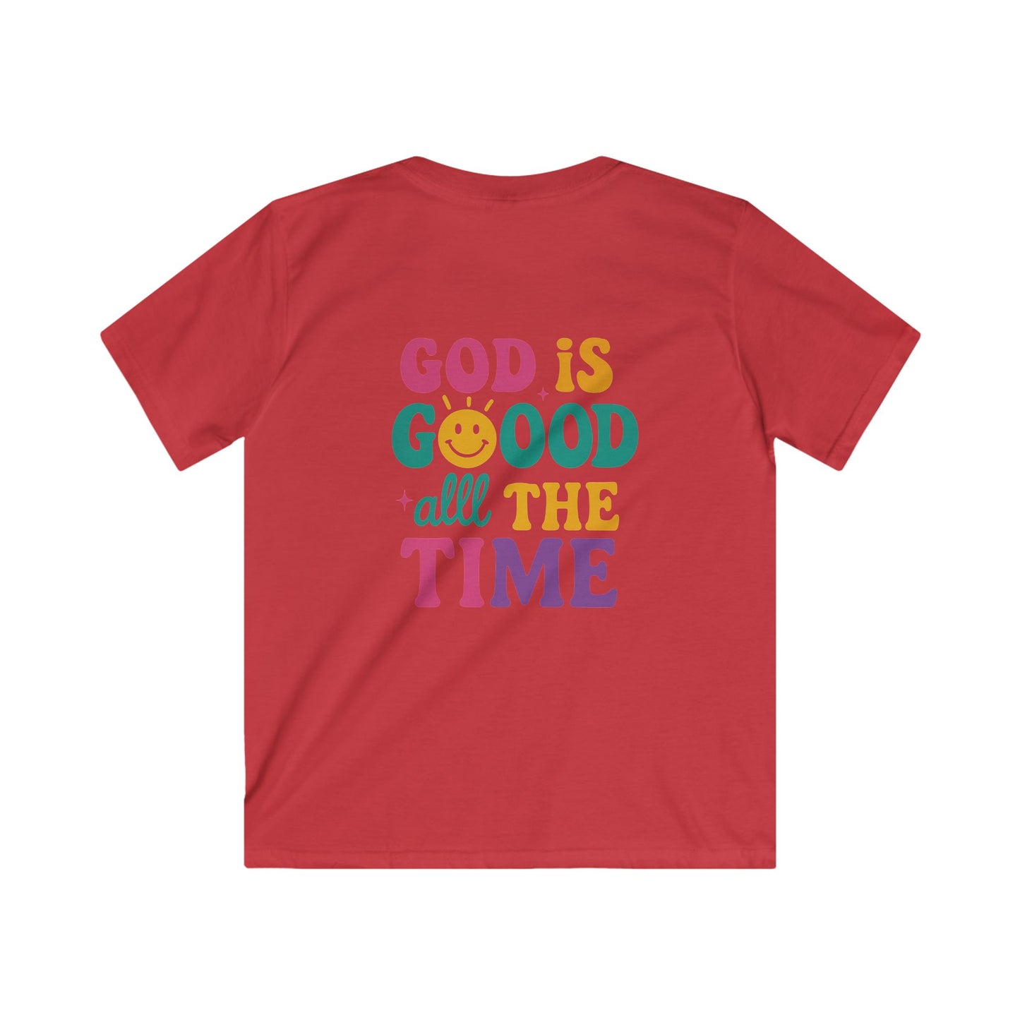 God Is Good All The Time Retro Graphic Tee | Christian Faith Shirt | Inspirational Quote T-Shirt