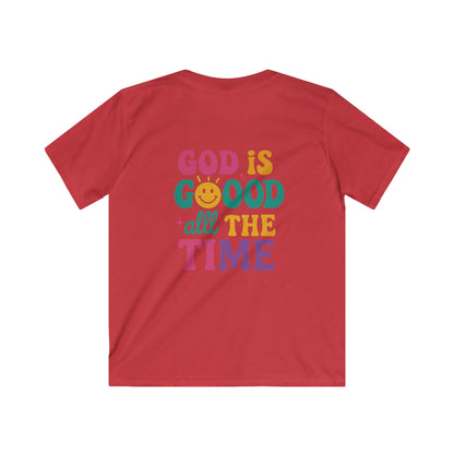 God Is Good All The Time Retro Graphic Tee | Christian Faith Shirt | Inspirational Quote T-Shirt