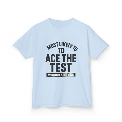 Most Likely to Ace the Test Kids Tee, Motivational Kids Shirt, Back to School Gift, Funny Teacher Gift, Classroom Humor T-Shirt