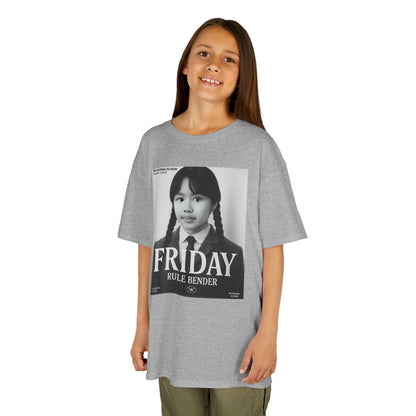 Custom “Friday Rule Bender” T-Shirt — Personalized Face Tee | Dark Academia Kawaii | Aesthetic Y2K Outfit | Halloween Cute Creepy Vibes | Custom Day of the Week Shirt