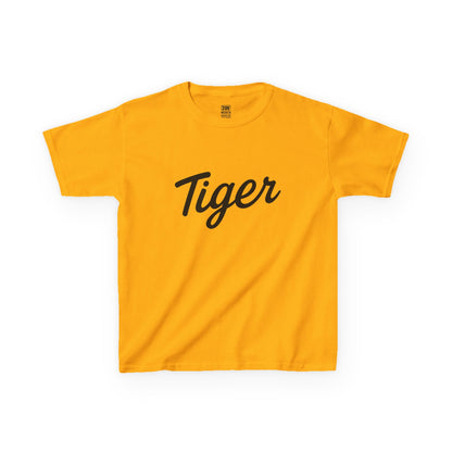 Tiger Kids Heavy Cotton Tee - Fun Kids T-Shirt, Birthday Gift, Animal Lover Apparel, Everyday Wear, Nature Enthusiast Shirt