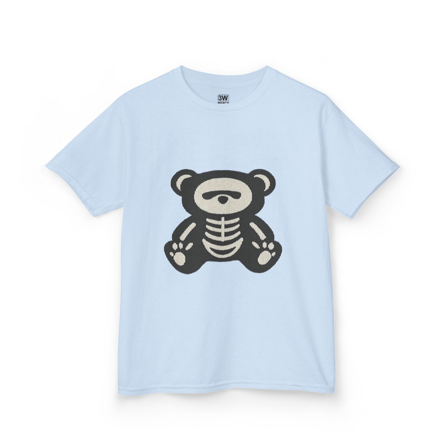 Kids Tee Teddy Bear Skeleton Gothic Halloween Shirt
