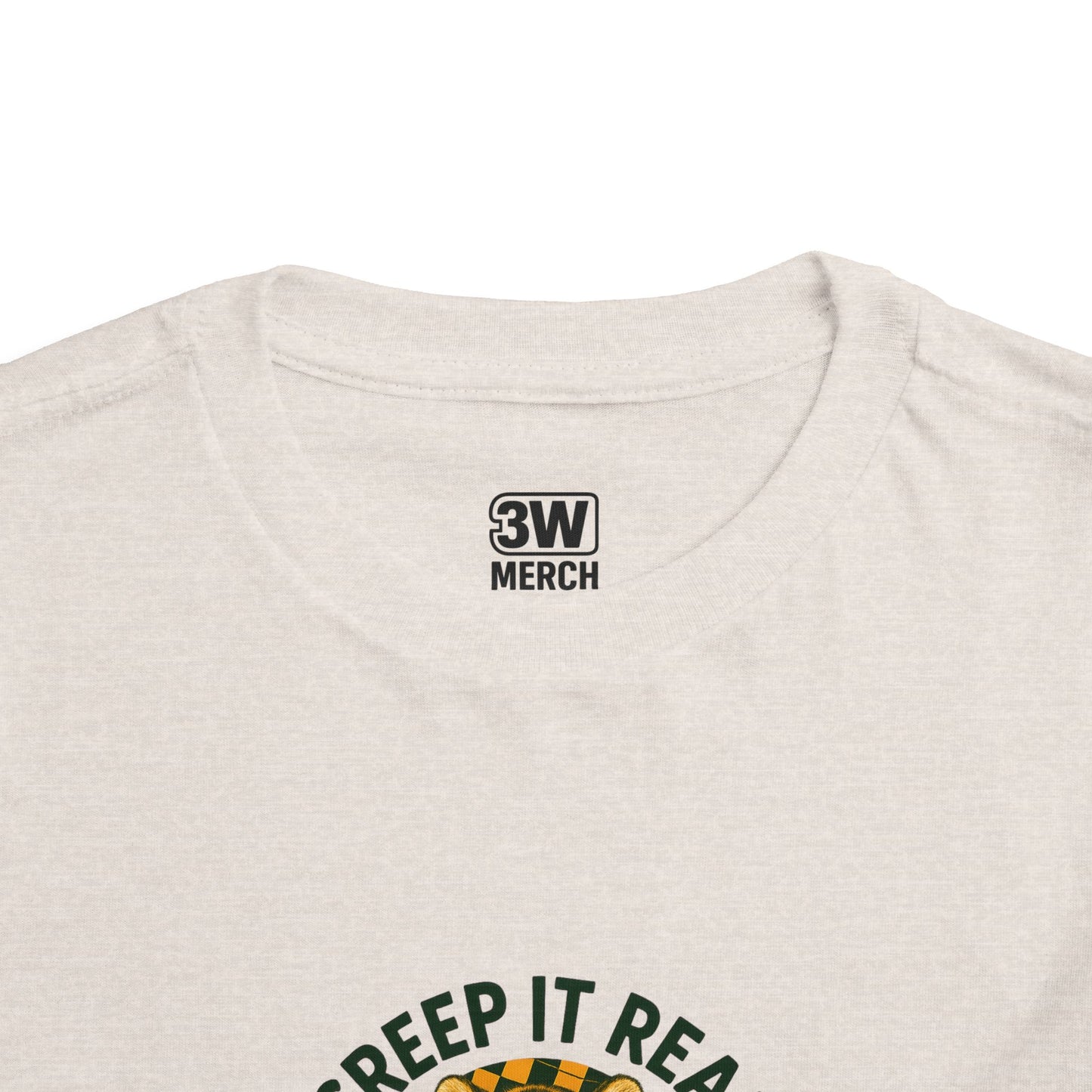 Cute Toddler Short Sleeve Tee with Tiger 'Creep It Real' Design, Kids' Summer Shirt, Halloween Outfit, Everyday Wear, Gift for Toddlers