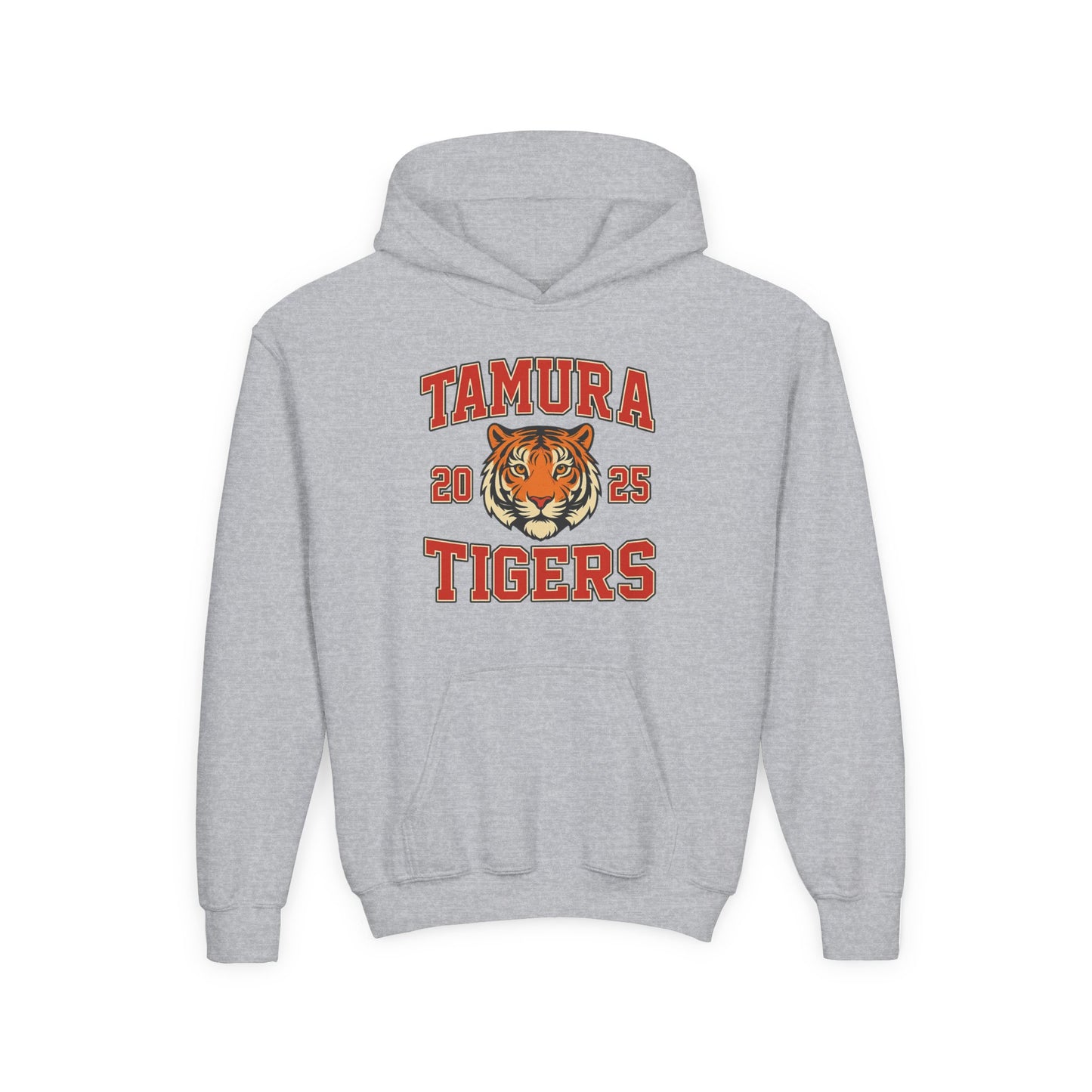 Tamura Tigers Hoodie – 2025 School Spirit Sweatshirt | Custom Mascot Hoodie | Viral TikTok Trend Team Hoodie for Kids