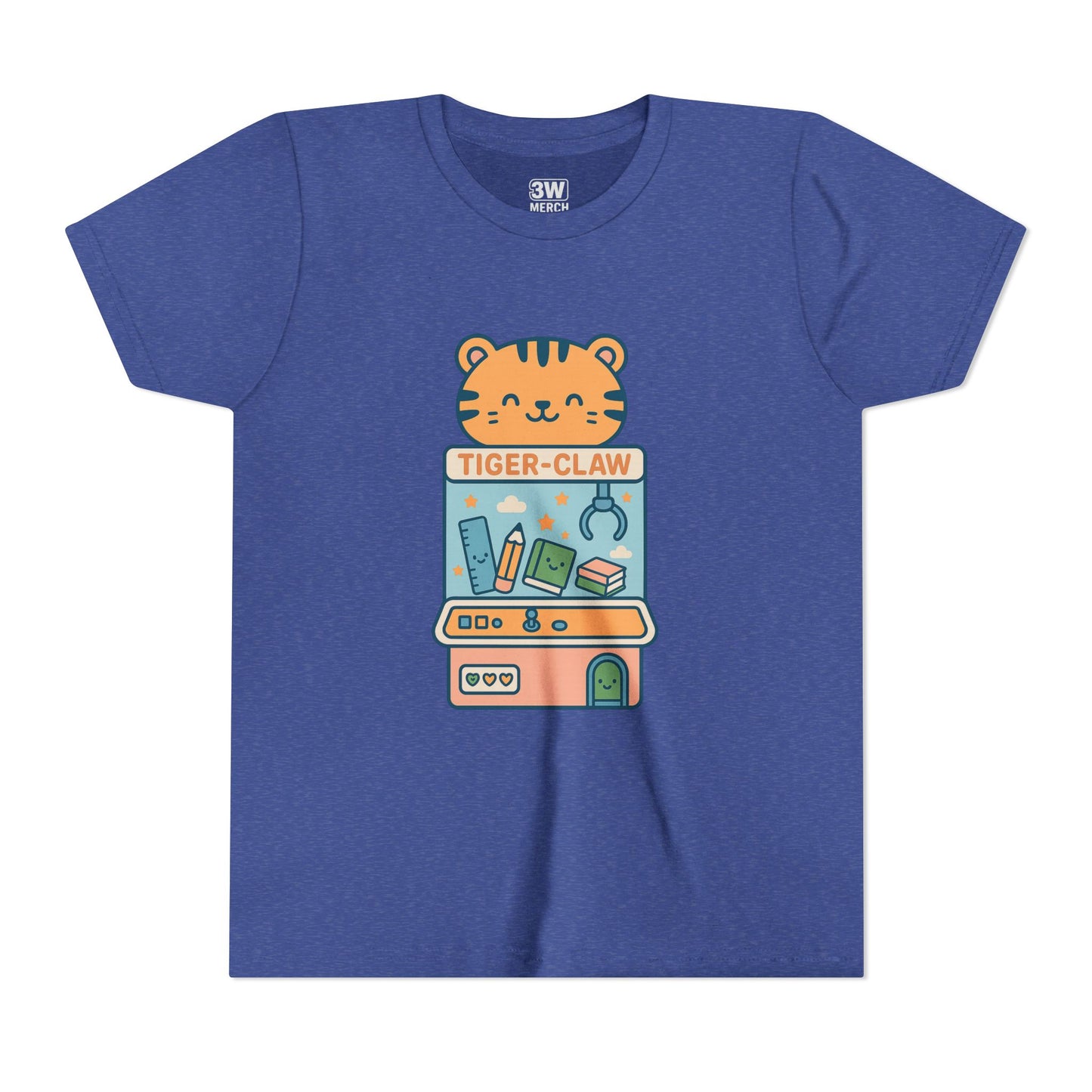 Cute Tiger-Claw Youth Tee - Fun Graphic T-Shirt for Kids, Playful Outfit, Birthday Gift, Animal Lover Shirt, Colorful Kids Apparel
