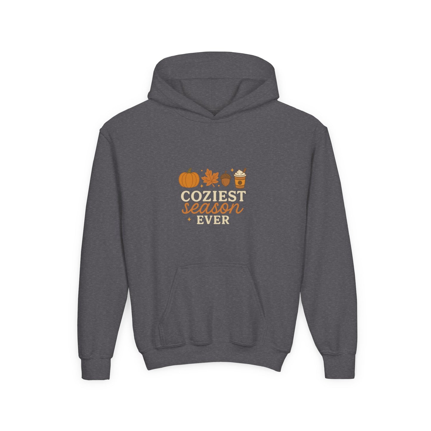 Coziest Season Ever Hoodie • Fall Pumpkin Autumn Sweatshirt • Cozy Aesthetic Hoodie for Kids