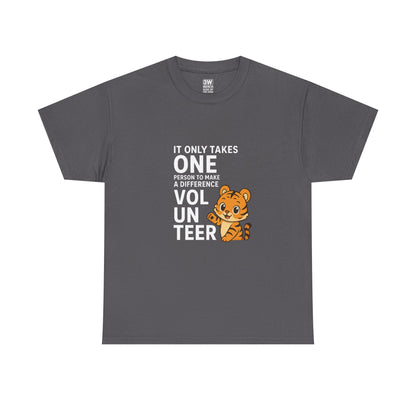 Volunteer Tiger T-Shirt, Super Soft, Customizable, garment-dyed