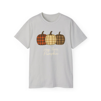 Customizable slogan Pumpkin T-Shirt | Plaid Pumpkin Fall Tee 🍂 | Cute Autumn Outfit | Cozy Fall Shirt | Pumpkin Patch Top | Trending Fall Aesthetic 2025