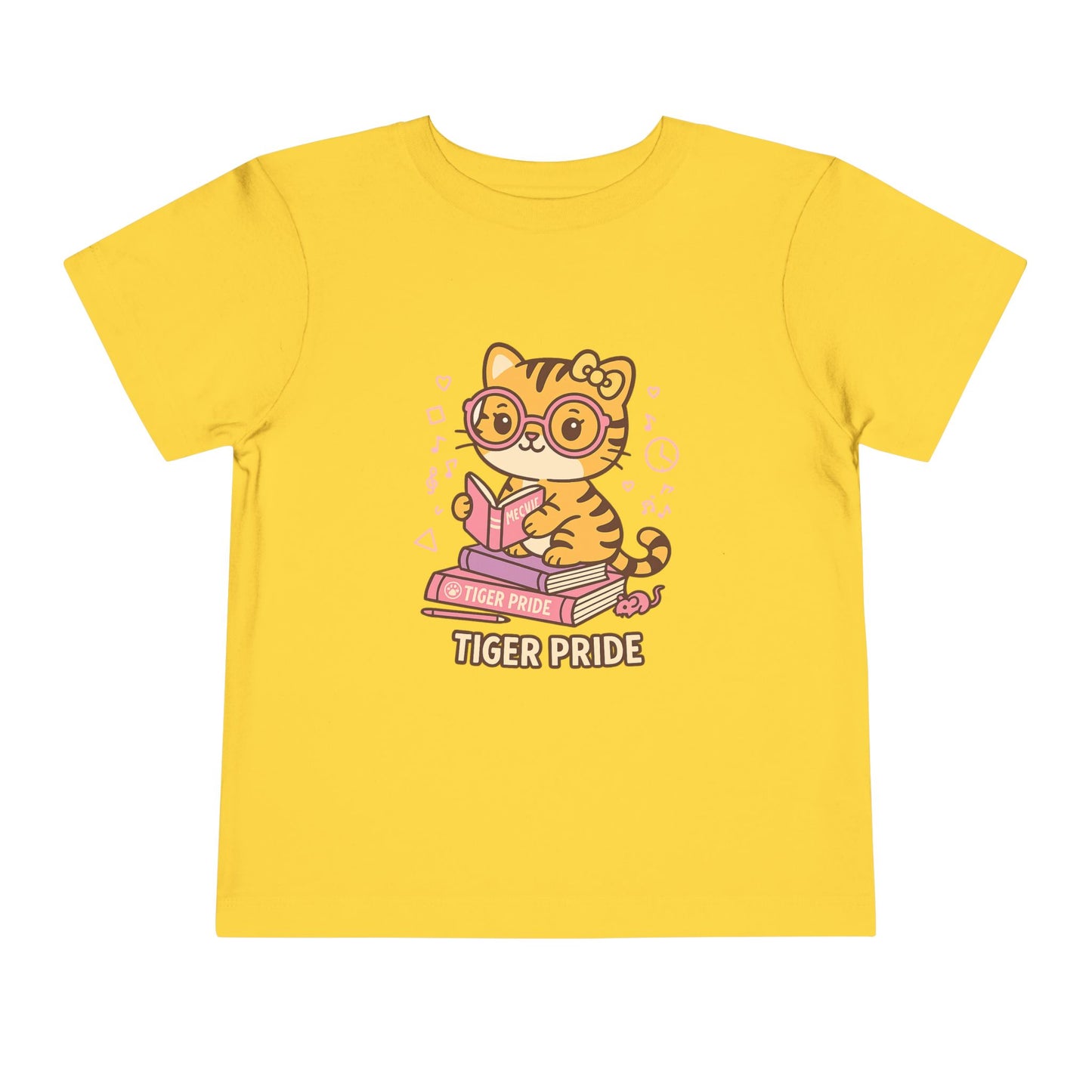 Cute Tiger Pride Toddler Tee, Kids' Short Sleeve Shirt, Animal Lover Gift, Back to School, Birthday Celebration