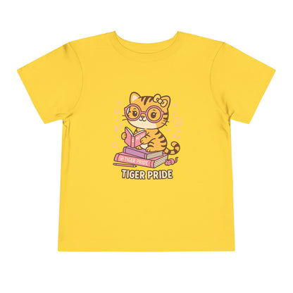 Cute Tiger Pride Toddler Tee, Kids' Short Sleeve Shirt, Animal Lover Gift, Back to School, Birthday Celebration