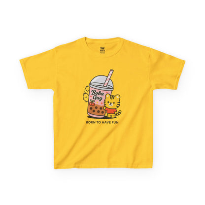 Kids Tee - Kawaii Boba Girl Bubble Tea Shirt, Cute Bear T-Shirt for Trendy Kids 2025