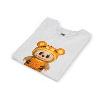 Cute Tiger-Inspired Youth Tee, Kids Animal T-Shirt, Fun Playwear, Gift for Birthdays, Woodland Adventure