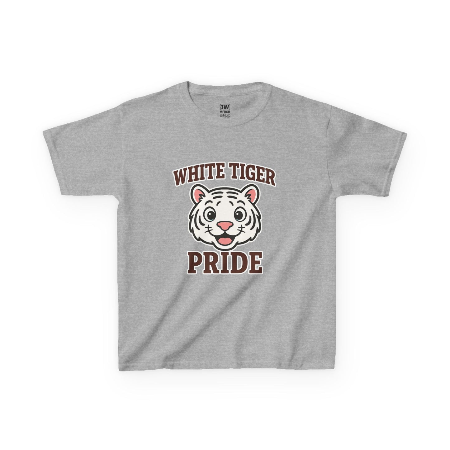 White Tiger Pride T-Shirt - Kids Softstyle Tee