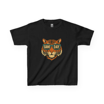 Kids Tee - Game Day Tigers Mascot T Shirt, Spirit Wear for Kids, Back to School