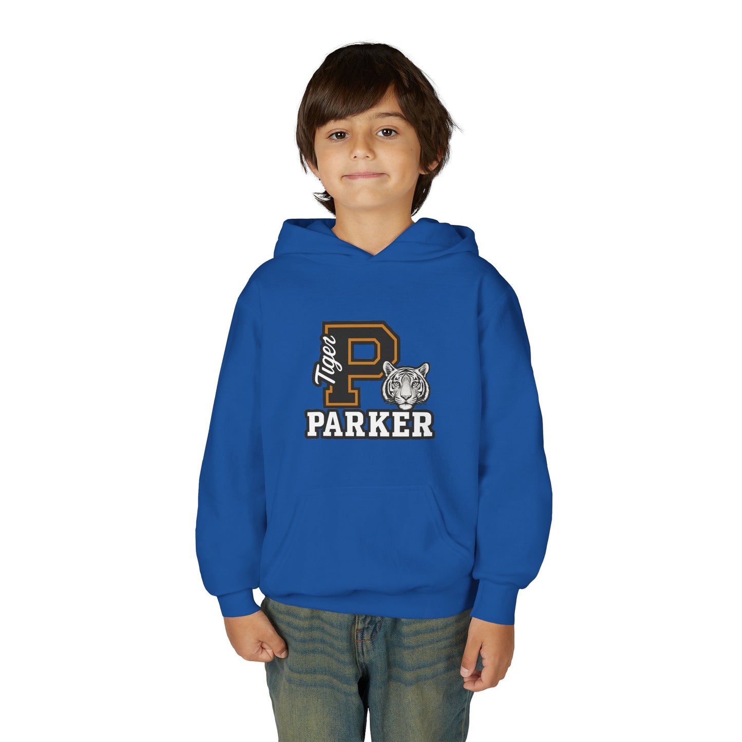 Personalized Youth Tiger Hoodie,Sweatshirt for Kids, Perfect Gift for Birthdays, Sports Events, and Back-to-School