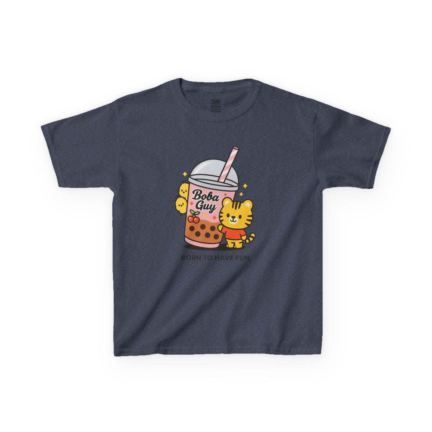 Kids Tee - Kawaii Boba Girl Bubble Tea Shirt, Cute Bear T-Shirt for Trendy Kids 2025