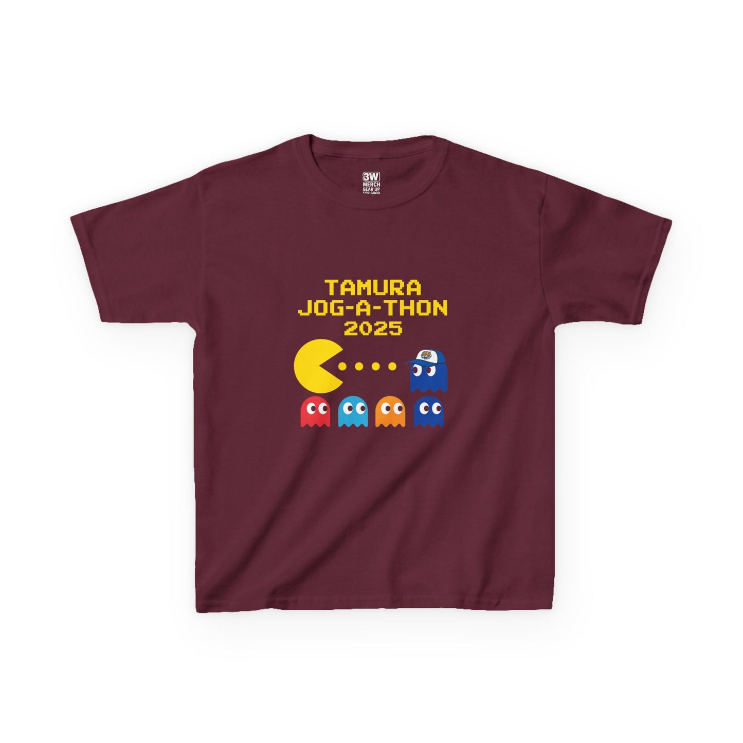 Custom Tamura Jog-A-Thon 2025 Retro PAC-MAN Shirt | School Spirit Tee | Race Day Fundraiser T-Shirt | Unisex Graphic Tee