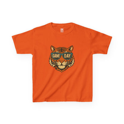 Kids Tee - Game Day Tigers Mascot T Shirt, Spirit Wear for Kids, Back to School