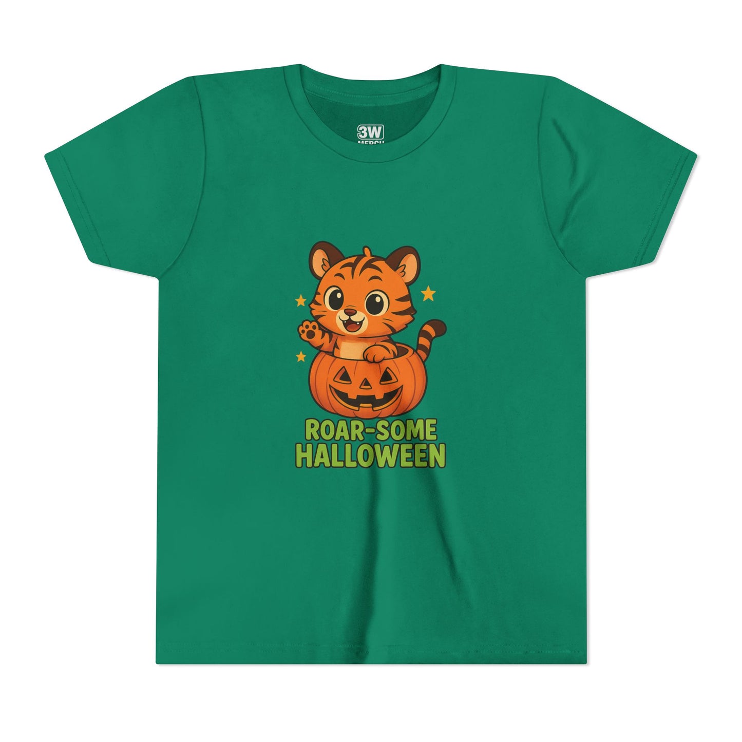 Roar-some Halloween Youth Tee | Fun Kids' Shirt for Halloween Parties, Trick-or-Treating, Costume Events, Autumn Wear, Gift Ideas, Motivation T-shirts