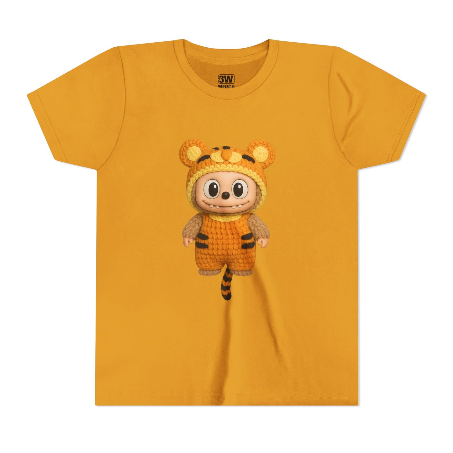 Cute Tiger-Inspired Youth Tee, Kids Animal T-Shirt, Fun Playwear, Gift for Birthdays, Woodland Adventure