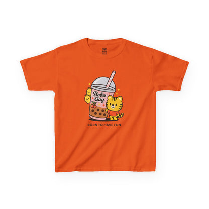 Kids Tee - Kawaii Boba Girl Bubble Tea Shirt, Cute Bear T-Shirt for Trendy Kids 2025
