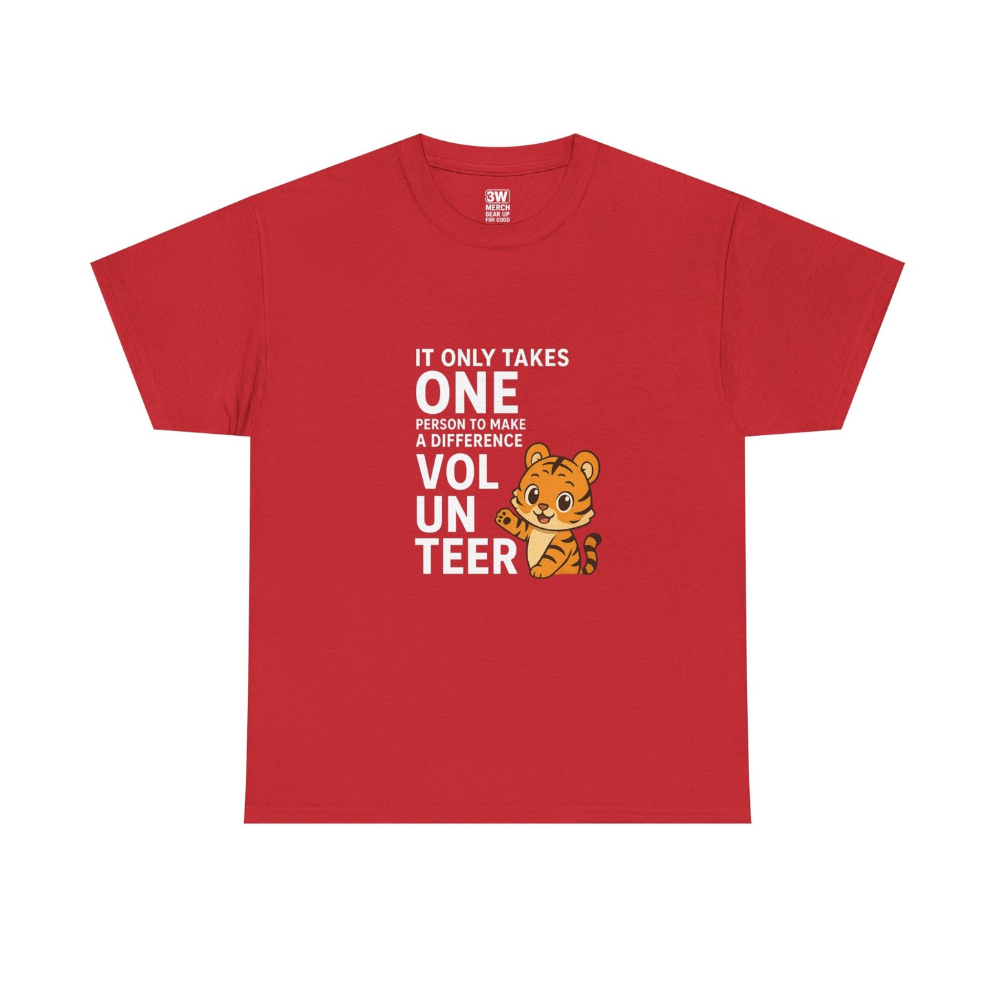 Volunteer Tiger T-Shirt, Super Soft, Customizable, garment-dyed