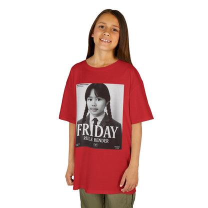 Custom “Friday Rule Bender” T-Shirt — Personalized Face Tee | Dark Academia Kawaii | Aesthetic Y2K Outfit | Halloween Cute Creepy Vibes | Custom Day of the Week Shirt