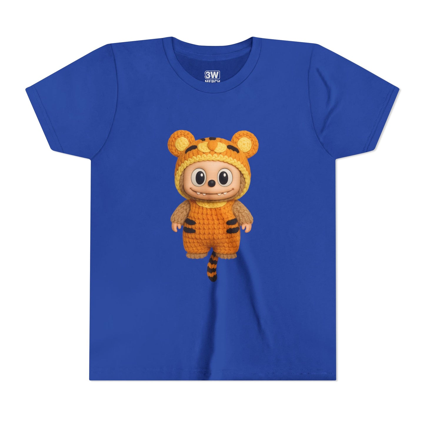Cute Tiger-Inspired Youth Tee, Kids Animal T-Shirt, Fun Playwear, Gift for Birthdays, Woodland Adventure