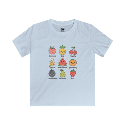 Kawaii Fruit of the Spirit T-Shirt – Kids & Family Positive Vibes Tee