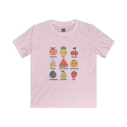 Kawaii Fruit of the Spirit T-Shirt – Kids & Family Positive Vibes Tee