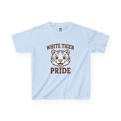 White Tiger Pride T-Shirt - Kids Softstyle Tee