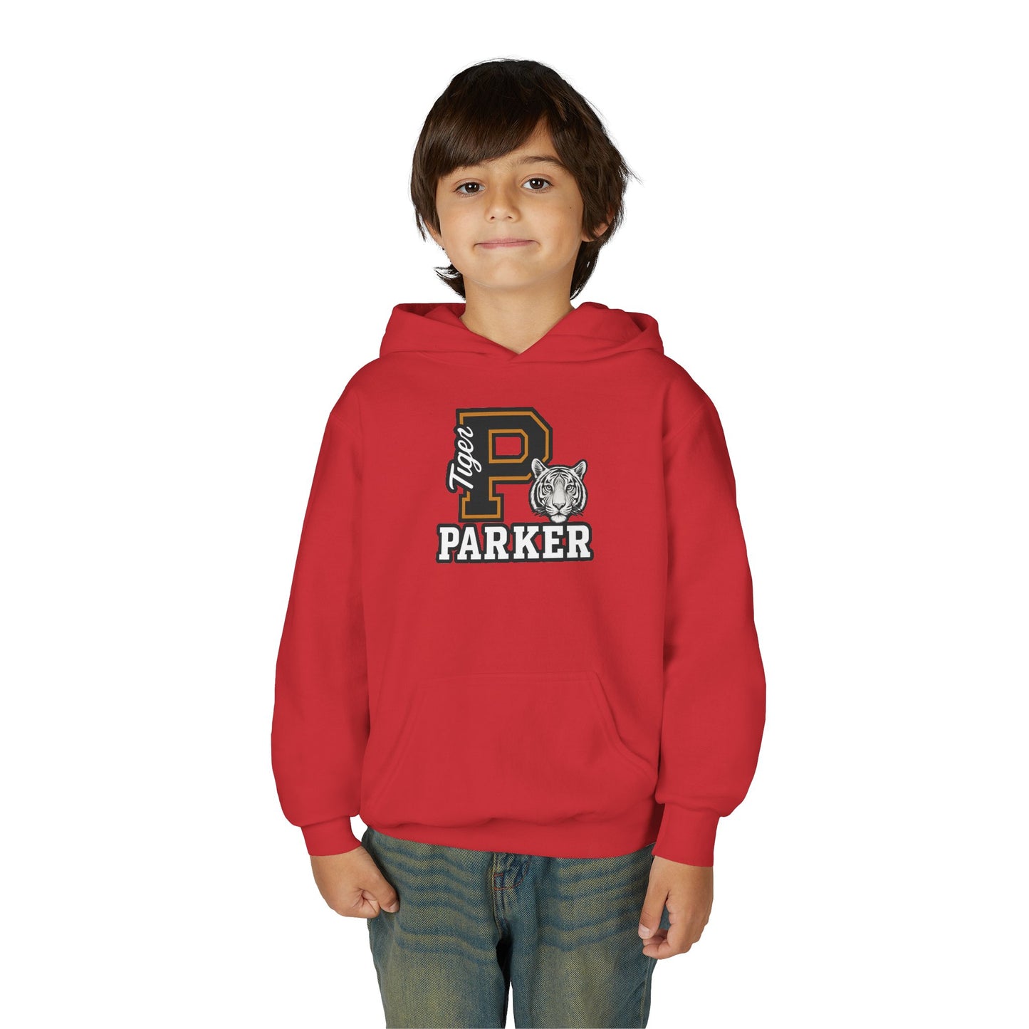 Personalized Youth Tiger Hoodie,Sweatshirt for Kids, Perfect Gift for Birthdays, Sports Events, and Back-to-School