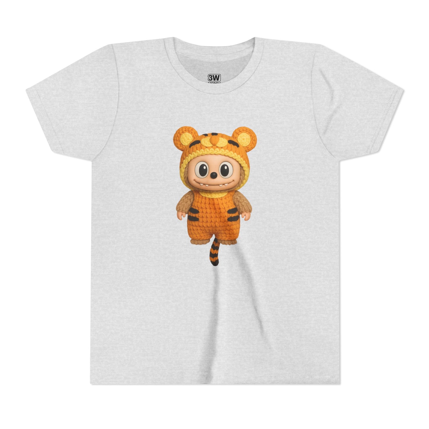 Tiger-Inspired Labooboo Youth Tee, Kids Animal T-Shirt, Fun Playwear, Gift for Birthdays, Woodland Adventure, Back-to-School, Halloween