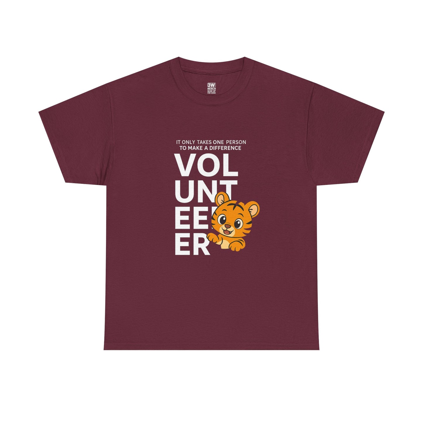 Volunteer Tiger T-Shirt, Super Soft, Customizable, garment-dyed