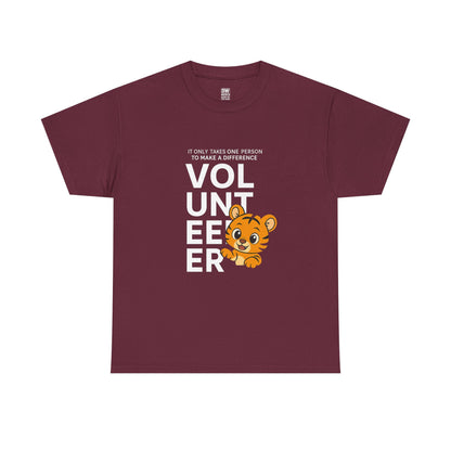 Volunteer Tiger T-Shirt, Super Soft, Customizable, garment-dyed