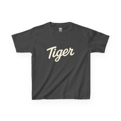 Tiger Kids Heavy Cotton Tee - Fun Kids T-Shirt, Birthday Gift, Animal Lover Apparel, Everyday Wear, Nature Enthusiast Shirt