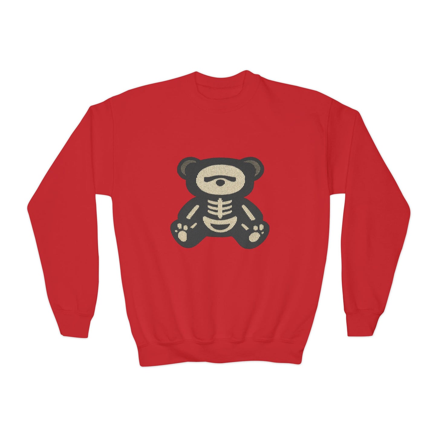 Skeleton Teddy Bear Sweatshirt | Y2K Streetwear Crewneck | Oversized Aesthetic Pullover | Cozy Fall Hoodie | Trending TikTok Outfit 2025