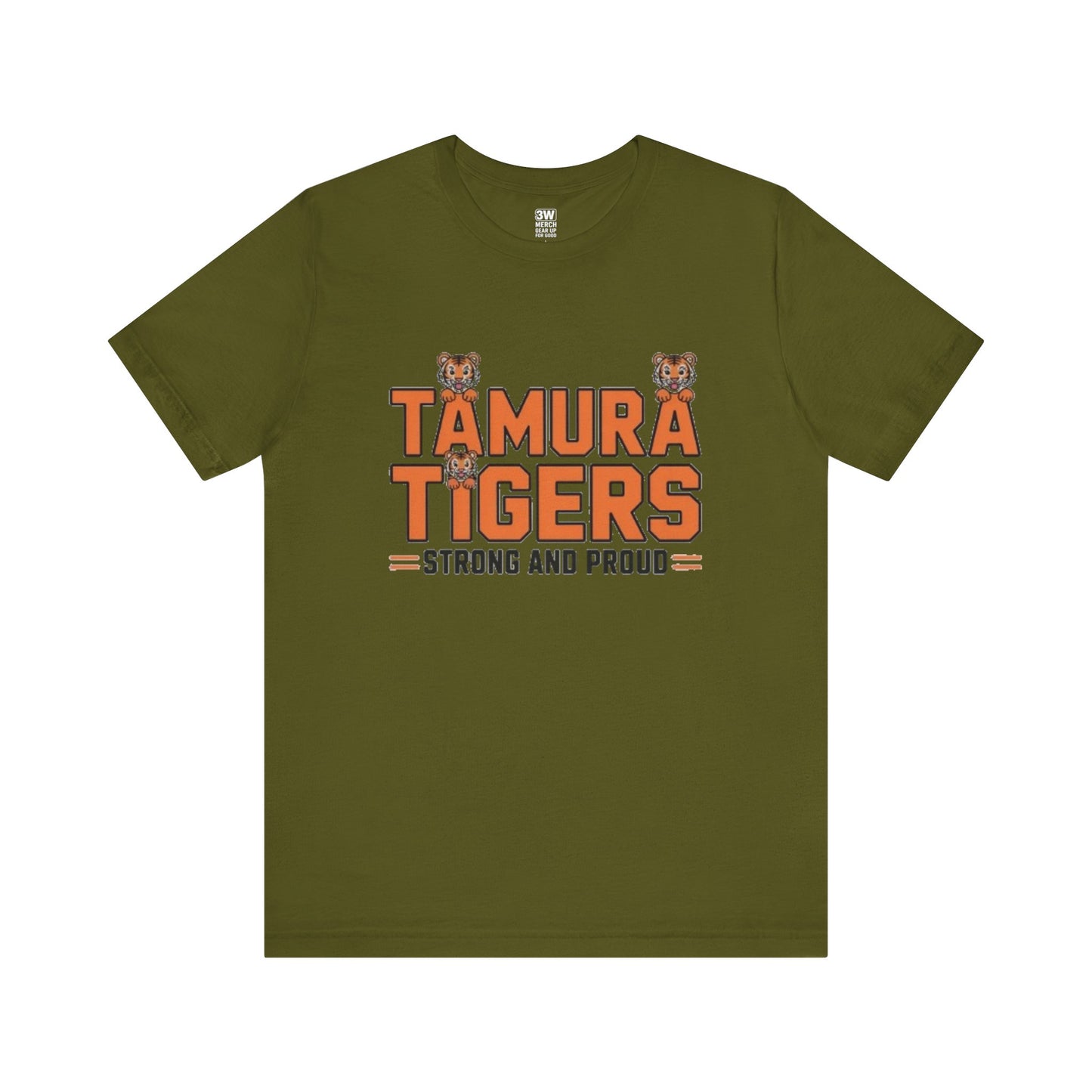 Adult Tiger Print Unisex Tee - Tamura Tigers Design