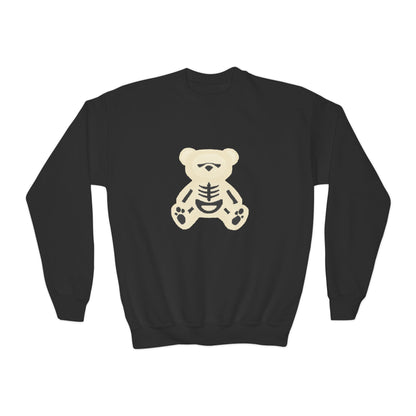 Skeleton Teddy Bear Sweatshirt | Y2K Streetwear Crewneck | Oversized Aesthetic Pullover | Cozy Fall Hoodie | Trending TikTok Outfit 2025