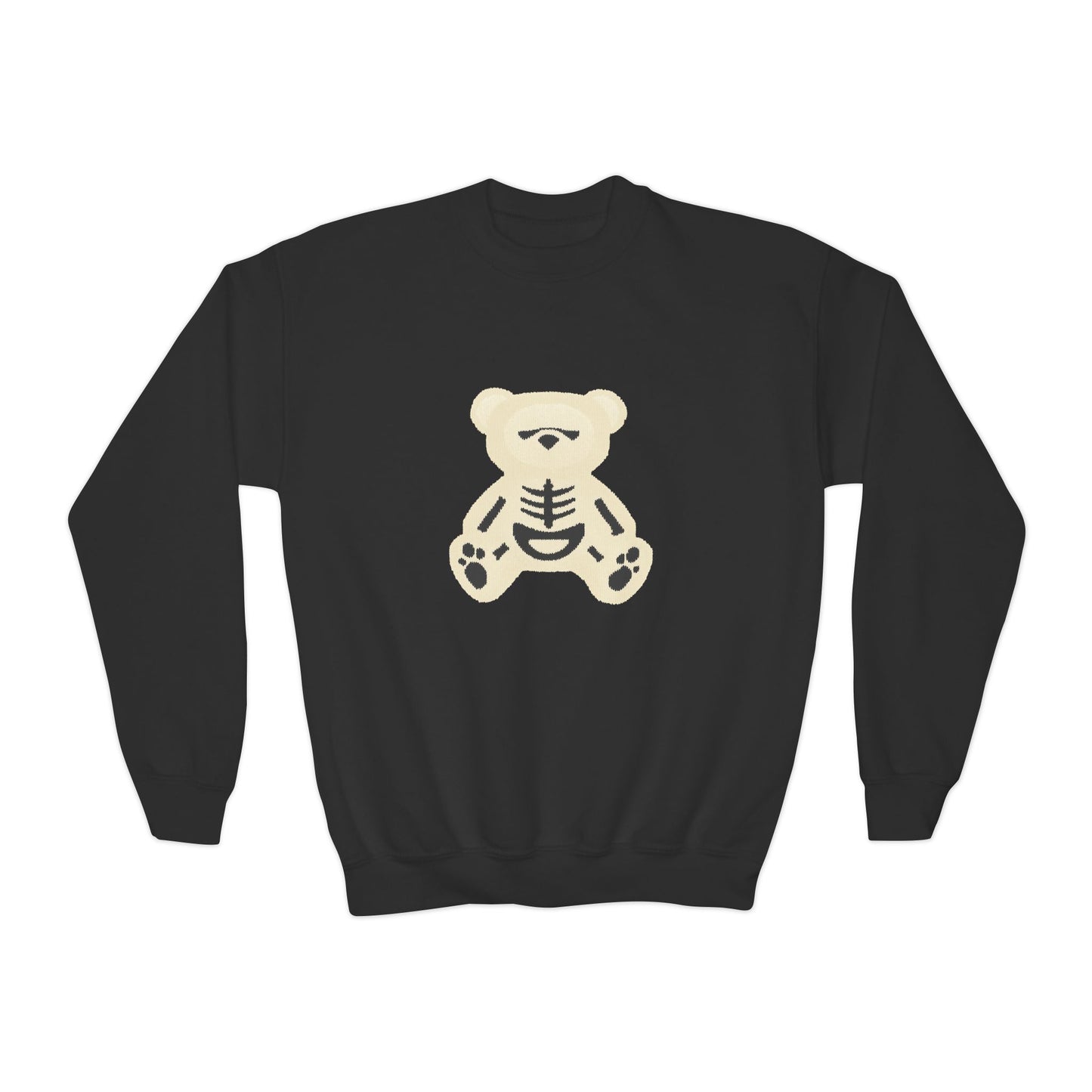 Skeleton Teddy Bear Sweatshirt | Y2K Streetwear Crewneck | Oversized Aesthetic Pullover | Cozy Fall Hoodie | Trending TikTok Outfit 2025