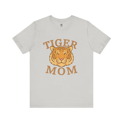 Tiger Mom Short Sleeve Tee, Unisex T-Shirt for Moms, Gift for Mother's Day, Casual Wear, Trendy Animal Tee