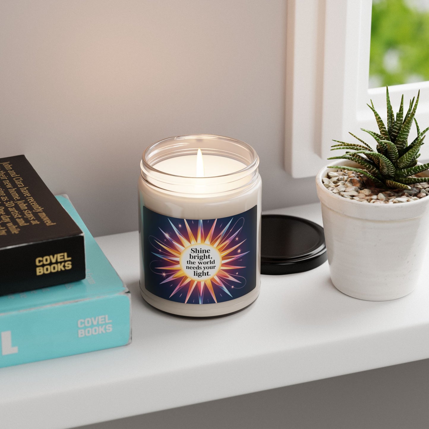 Inspirational Scented Candle - Shine Bright, Aromatherapy Candle, Self-Care Gift, Home Decor, Relaxation Aid