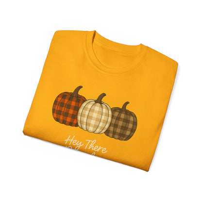 Customizable slogan Pumpkin T-Shirt | Plaid Pumpkin Fall Tee 🍂 | Cute Autumn Outfit | Cozy Fall Shirt | Pumpkin Patch Top | Trending Fall Aesthetic 2025