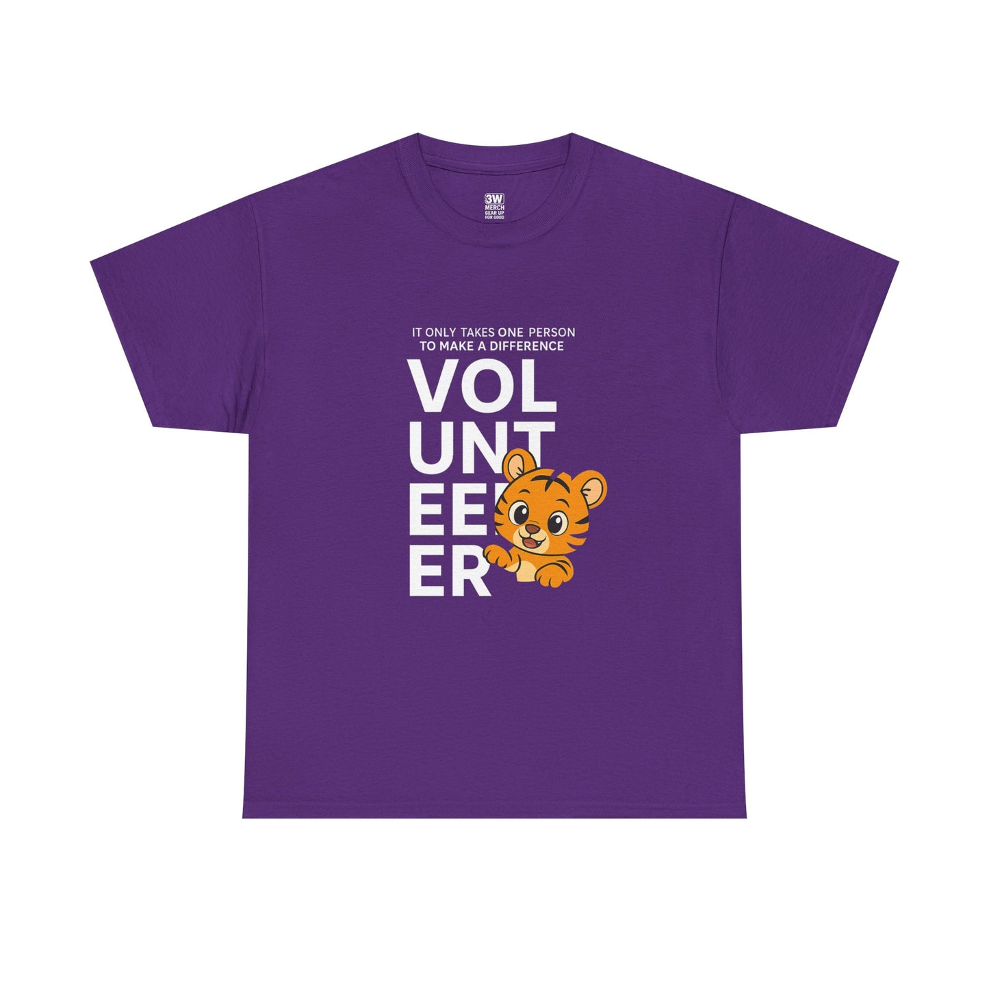 Volunteer Tiger T-Shirt, Super Soft, Customizable, garment-dyed