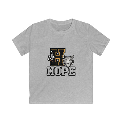 Tiger Hope Kids Tee, Fun Children's Shirt, Supportive Tiger Graphic Tee, Perfect for Birthdays, School Events, Youth Apparel