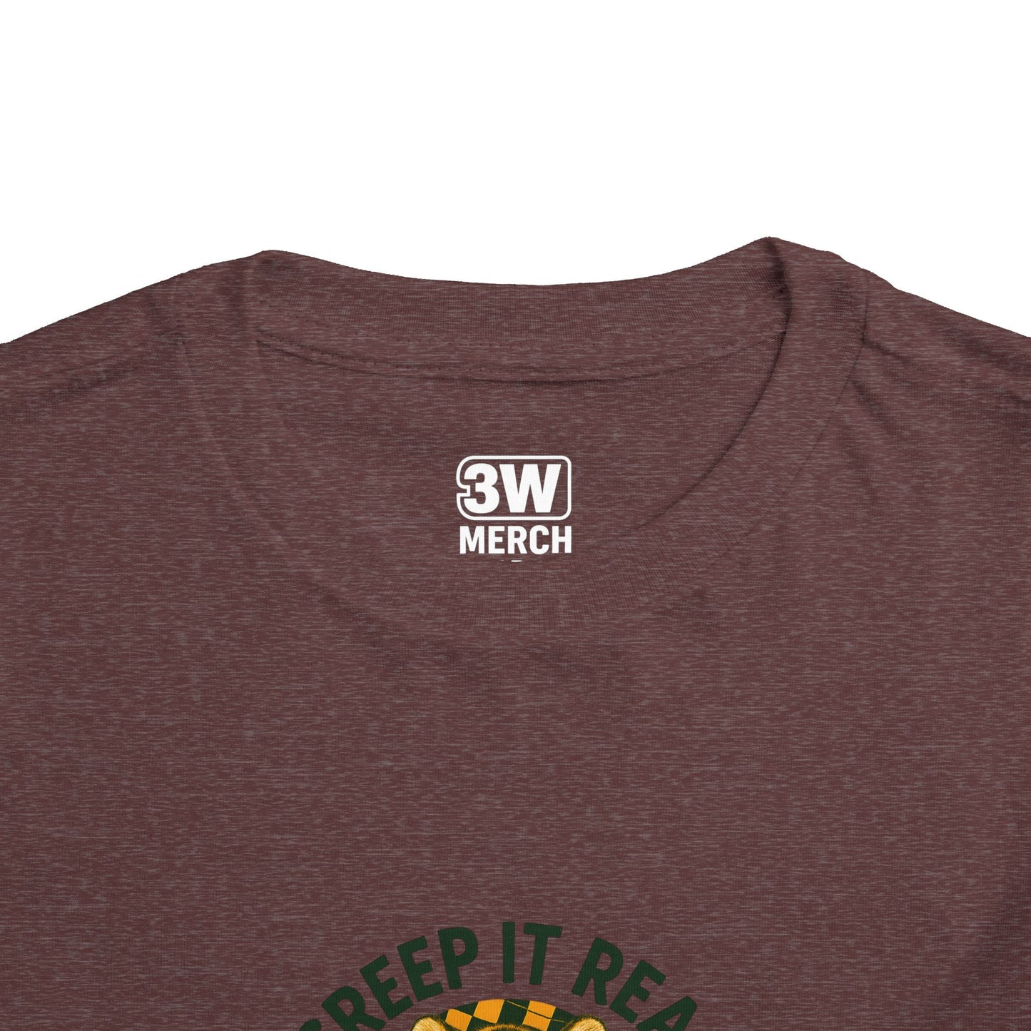 Cute Toddler Short Sleeve Tee with Tiger 'Creep It Real' Design, Kids' Summer Shirt, Halloween Outfit, Everyday Wear, Gift for Toddlers