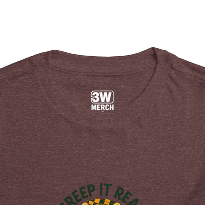 Cute Toddler Short Sleeve Tee with Tiger 'Creep It Real' Design, Kids' Summer Shirt, Halloween Outfit, Everyday Wear, Gift for Toddlers